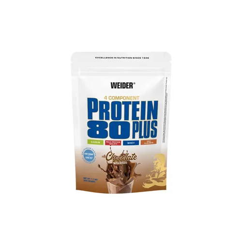 Weider Protein 80 Plus - 500g Beutel - Banana Geschmack - Sportnahrung mit hochwertigem Mehr-Komponenten Protein, ideal für Muskelaufbau und Regeneration, ohne kollagenes Protein.