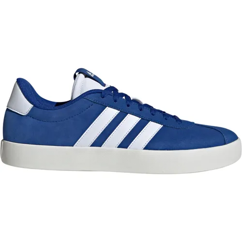 Adidas VL COURT 3.0 Herren Sneaker, Gr. 9,5 (44) - Sneaker aus weichem Leder mit bequemer Dämpfung für maximalen Komfort. Die vulkanisierte Gummiaußensohle bietet Flexibilität und einen lässigen Skate-Vibe.