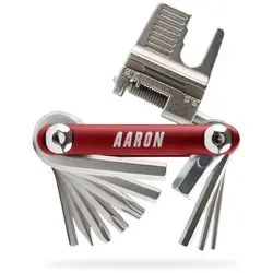 AARON Tool 20 in 1 Multitool - Fahrrad-Multifunktionswerkzeug - Kompaktes und vielseitiges Werkzeug mit 20 Funktionen, ideal für alle Fahrradtypen und perfekt für unterwegs.