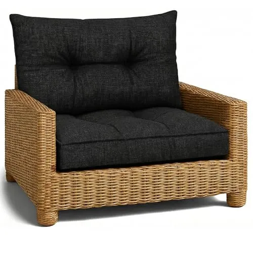 Polster für Gartenmöbel Set - Sitzpolster 50x50 cm & Rückenkissen 40x50 cm - Vielseitige und komfortable Auflagen für Gartenmöbel. Ideal für Balkon und Terrasse, wasserabweisend und maschinenwaschbar. Genießen Sie stilvollen Sitzkomfort in modernen Farben.