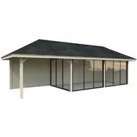 Palmako Pavillon Bianca Set217 Slide Naturbelassen 876 cm x 300 cm FSC®