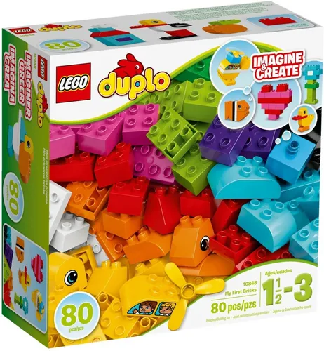 LEGO® DUPLO® 10848 Meine ersten Bausteine - LEGO DUPLO Set für Kinder ab 1½ Jahren, 80 bunte Bausteine fördern die Kreativität und Motorik spielerisch.