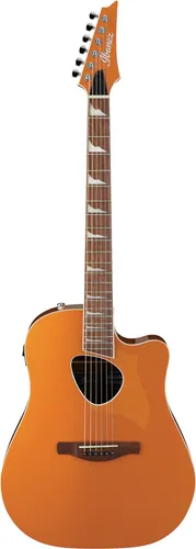 Ibanez ALT30-DOM Dark Orange Metallic Westerngitarre - Dreadnought Westerngitarre mit massiver Fichtendecke, Cutaway für hohen Spielkomfort und AEQ-2UT Preamp für verstärktes Spielen – ideal für E-Gitarristen und Akustikliebhaber.