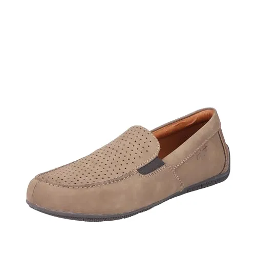 Rieker Herren Halbschuhe 09555 - Slipper & Mokassins für Herren mit herausnehmbarer Innensohle und ultraleichter Rieker-Lite Technologie für optimalen Tragekomfort im Boat-Style.