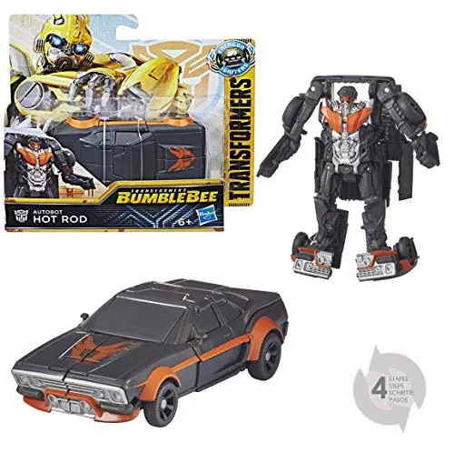 Transformers MV6 Energon Igniters Power Basisfigur Hot Rod - Actionfigur aus 'Transformers: Bumblebee', ca. 11 cm groß, mit einfacher Verwandlung und kombinierbar mit Energon Igniters Power-Kern für extra Spielspaß. Ideal für Kinder ab 6 Jahren.