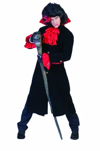 Funny Fashion 604166 - Vampir Jacket Gothic, mit Jabot, Größe 56-58