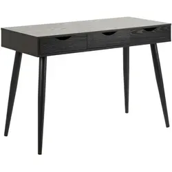 ACTONA GROUP Schreibtisch Neptun, 110 cm, schwarz - Kinderschreibtisch mit 3 praktischen Schubladen für optimalen Stauraum, ideal für das Home Office oder das Kinderzimmer.