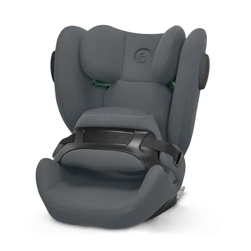 Cybex SILVER Kindersitz Pallas B3 i-Size Cobblestone Grey - Kindersitz für 15 Monate bis 12 Jahre, mit innovativem Fangkörper für zusätzlichen Schutz und einfacher One-Click-Schnalle für schnellen Einbau. L.S.P. System Plus bietet extra Sicherheit bei Seitenaufprall.