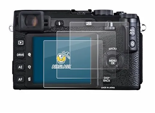 BROTECT 3 Stück Schutzglas für Fujifilm X-E1 Schutzfolie Panzer Folie Glas Displayschutz Made in Germany [Kratzfest 9H, Anti-Fingerprint]