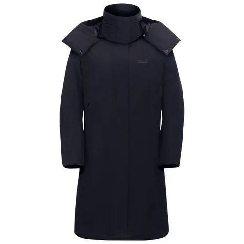 JACK WOLFSKIN FROST HAVEN COAT W - Langer Wintermantel in dark navy - Funktionsjacken mit recycelter Daunenfüllung für optimale Wärme und Nachhaltigkeit.