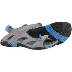 Kamik Playa grau Damen Sandale - Stylische und komfortable Damen Sandale aus wasserdichtem Kunstleder, ideal für heiße Sommertage. Mit verstellbaren Klettverschlüssen und antibakteriellem Fußbett für optimalen Tragekomfort.