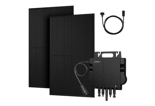 Growatt Balkonkraftwerk Set 900/1000Wp - Solaranlage mit bifazialen Solarmodulen und 800W Wechselrichter, ideal für nachhaltige Energieerzeugung und schnelle Lieferung in 3-7 Tagen.