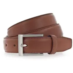 Vanzetti Dresscode: Business 30mm Cambered Leather Belt W100 - Herren Gürtel in Light Brown, aus 100% hochwertigem Leder, ideal für Business-Anlässe und stilvolle Outfits.