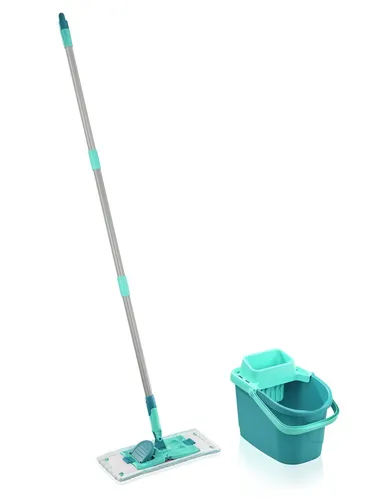 LEIFHEIT Bodenwischer-Set POWER CLEAN - Sonstige Reinigungsgeräte für hygienische Sauberkeit, entfernt bis zu 99% der Viren und Bakterien mit innovativem micro duo Bezug und praktischen Eimer für müheloses Auspressen.