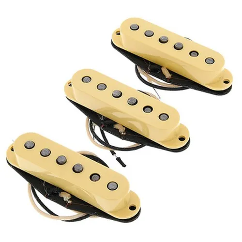 Fender Pure Vintage '57 Stratocaster Pickup Set - Gitarren- & Bass-Zubehör mit Formvar-Magnetdraht für hellen, klaren Ton und Alnico 5 Magneten für optimierte Dynamik und Fokus.