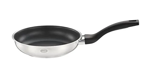 RÖSLE Basic Line Bratpfanne Ø 20 cm - Pfanne aus Edelstahl mit ProPlex Antihaftversiegelung, ideal für fettfreies Braten und spülmaschinengeeignet, für alle Herdarten inkl. Induktion.