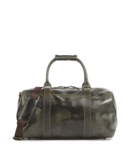 Buckle & Seam Crazy Horse Willow Weekender | 37 L - Stylischer Weekender in Olivgrün mit 37 Litern Volumen. Perfekt für Kurztrips und Ausflüge, bietet viel Platz und ein elegantes Design.
