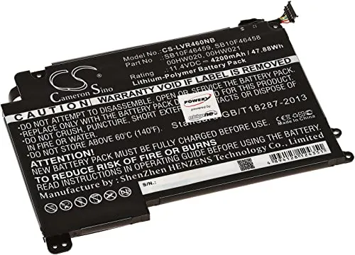 Powery Akku für Lenovo ThinkPad Yoga 460 - Batterien & Akkus, leistungsstarker 4200 mAh Li-Polymer Akku für verlängerte Laufzeiten und zuverlässige Leistung.