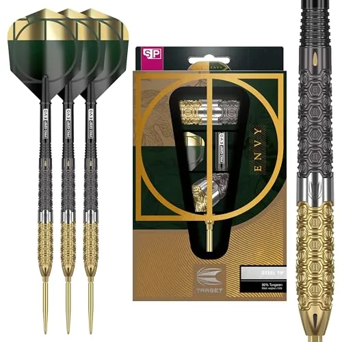 Target Darts Cult Envy 02 23G - 90% Wolfram Darts Set - Steel-Dartpfeile mit 90% Tungsten für präzise Würfe und maximale Leistung. Inklusive Swiss Point System für individuelle Anpassung und lebenslange Garantie auf die Barrels.