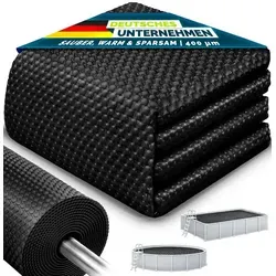 tillvex Premium Solarfolie 400µm Pool-Abdeckplane - Poolplanen: Hochwertige, zuschneidbare Solarfolie für effiziente Wärmeisolation und Energieeinsparung beim Poolbetrieb.