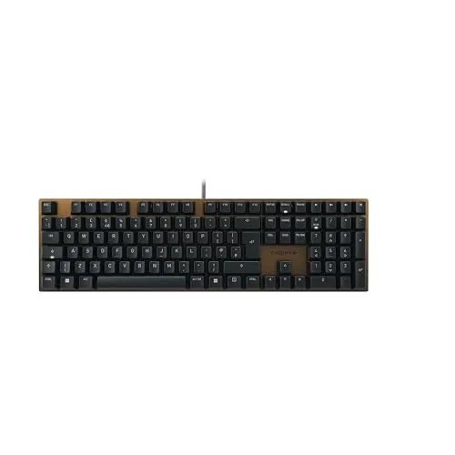 CHERRY KC 200 MX - Mechanische Office-Tastatur mit MX2A BROWN Switches - Tastaturen: Kabelgebundenes, mechanisches Keyboard mit eloxierter Metallplatte und langlebigen CHERRY MX2A BROWN Schaltern für ein präzises Tippgefühl und über 100 Mio. Betätigungen.