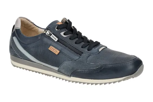 Pikolinos Liverpool Herren Sneakers aus Leder in Blau - Herren-Sneaker aus hochwertigem Leder, gepolsterte Einlegesohle für ganztägigen Komfort und modernes Design für einen urbanen Look.