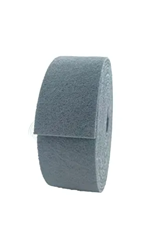 2W Schleifvlies Rolle – Grau, Korn 800 | Hochflexibles Schleifvlies für präzise Schleifarbeiten - Schleifpapierrollen – Ideal für Metall, Holz und Kunststoff. Flexibel für schwer zugängliche Stellen, langlebig und einsetzbar mit Wasser oder Öl.
