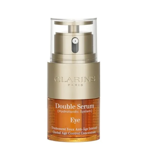 CLARINS Double Serum Eye 20 ml - Augenpflege mit Wiesenkerbel-Extrakt, der Falten glättet und Schwellungen mindert. Stärkt die empfindliche Haut der Augenpartie für ein strahlendes Aussehen.
