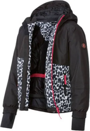 Crivit Mädchen Skijacke 393132 Schwarz 122-128 - Stylische Skijacke für Mädchen mit wasserabweisendem Obermaterial und umweltfreundlicher Imprägnierung. Praktische Taschen und wärmende Wattierung für perfekten Komfort beim Wintersport.
