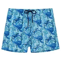 Hom Badeshorts Beach Boxer Tartane Bade-Shorts Speedo eng blau M