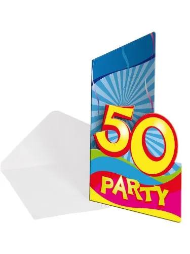 Geburtstags-Einladungskarten 50.Geburtstag 27250 8
