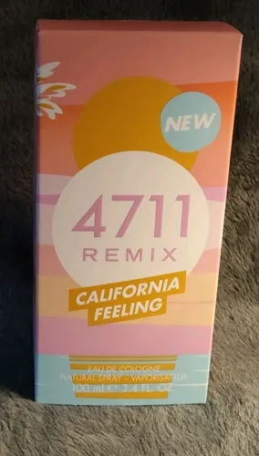 Remix California Feeling Eau de Cologne 100 ml 4711 - Damendüfte - Spritzig-fruchtiger Duft, der das Gefühl eines unvergesslichen Sommers und Roadtrips durch Kalifornien auf die Haut bringt!