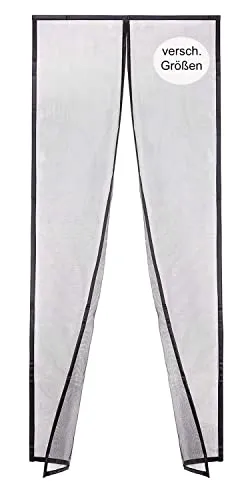 DOOR EASY Fliegengitter Balkontür 85 x 200cm Magnet – Premium Hochleistungs-Gewebe (Reißfester als Fiberglas) – Insektenschutz Tür ohne Bohren – Lückenlos schließender Magnetvorhang Terrassentür
