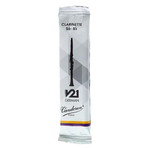 Vandoren Blatt Bb-Klarinette V21 Stärke 3 - Blätter für Holzblasinstrumente, bekannt für herausragende Tonqualität und leichte Ansprache, ideal für Orchester und Bands.