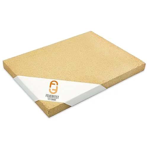 Feuerfeste Schamotteplatten 500x500mm für Kaminöfen & Grills - Hitzebeständige Schamotteplatten aus Industriequalität für optimale Wärmespeicherung. Ideal für Kaminöfen und Grillanlagen, langlebig und präzise gefertigt.