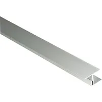 Kovalex Alu-Übergangsprofil 2,2 cm x 6 cm x 250 cm - Terrassendielen Zubehör für optimale Bewegungsfugenabdeckung, sorgt für sicheren Halt und Flexibilität der Terrassenelemente.