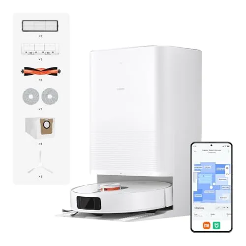 Xiaomi Saugroboter Robot Vacuum X20 Pro - 7000Pa, automatische Staubentleerung und APP Steuerung für mühelose Reinigung