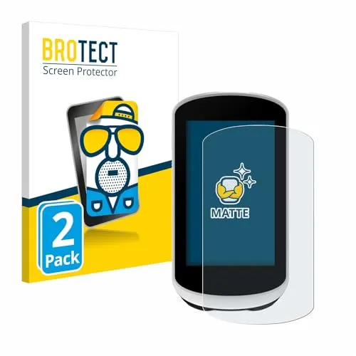 BROTECT Entspiegelungs-Schutzfolie für Garmin Edge Explore 2 (2 Stück) Matte Displayschutz-Folie, Anti-Reflex, Anti-Fingerprint