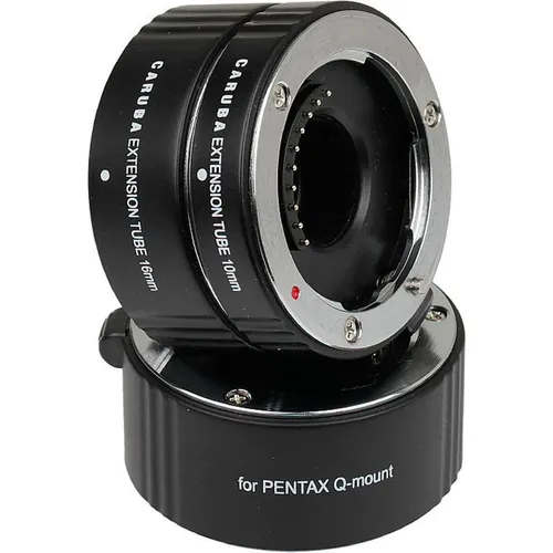 Caruba Extension Tube Set Pentax Q Chrom (Makro-Zwischenring, Pentax Q) (D44009)