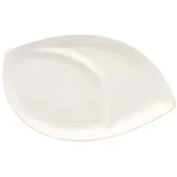 PAPSTAR Conpax (LM) Teller "Folia" Zuckerrohr 2-geteilt 1,5 cm x 30 cm x 47,2 cm 200 Stück