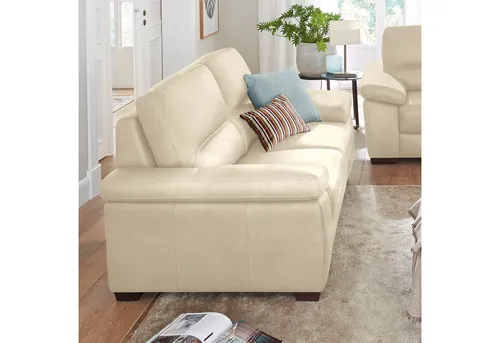 CALIA ITALIA 3-Sitzer Gaia, Sofa im edlen Design und mit erstklassigem Sitzkomfort, aus pflegeleichtem Luxus-Microfaser Ginevra Hydro Care
