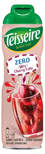 Teisseire Sirup Zero Very Kirsch Cola 600ml für Cocktails (1er Pack)