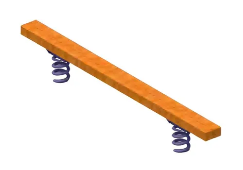 Schwebebalken Balancierbalken für Kinder - Robuster Spielbalken für den Außenbereich, ideal zur Förderung der Motorik und Bewegungsfreude. Maße: 300 x 20 x 45 cm, mit 2 Jahren Herstellergarantie.