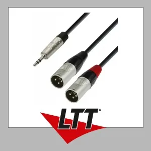 Adam Hall Cables K4 YWMM 0180 Audiokabel REAN 3,5 mm Klinke stereo auf 2 x