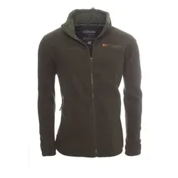 Anapurna Fleecejacke Herren Fleecejacke Outdoor Freizeit Jacke Übergangsjacke in Unifarbe, mit Kapuze, mit Stehkragen grün S