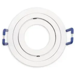 ISOLED Einbaurahmen für 35mm MR11/GU10 Mini Spots rund weiß schwenkbar IP65 inkl. Sockel Fiai IsoLED 117362
