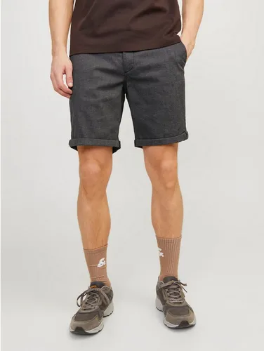 Chinoshorts JACK & JONES JPSTFURY JJSHORTS ANA SN - Herren - Modische Herren-Chinoshorts von Jack & Jones in grau, aus pflegeleichtem Webstoff. Ideal für Freizeitaktivitäten mit praktischen Taschen und elastischem Material für optimalen Tragekomfort.