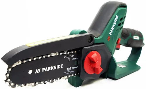 Parkside Akku-Kettensäge (Mini) 12V - Ideal für präzises Schneiden - Sägen, kompakte Mini-Akkusäge für präzises Schneiden von Gehölzen, leicht und handlich mit nur 1,26 kg, kompatibel mit PARKSIDE X 12V Akkusystem.