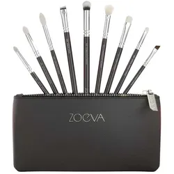 ZOEVA It's All About The Eyes Brush Set - Set aus 9 veganen Augen-Make-up-Pinseln mit Pinsel-Clutch für präzise Anwendung und atemberaubende Looks. Ideal für alle, die ihre Augen gekonnt in Szene setzen möchten.