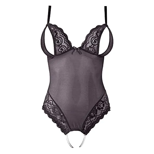 Cottelli LINGERIE Body-26424251051 - Sexy Body Schwarz XL - Erotische Bodys mit elegantem Design für einen anregenden Anblick, perfekt für unvergessliche Nächte.